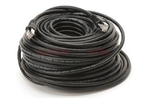 CAT5e Shielded Ethernet Patch Cable, Snagless, 100 Foot, Black