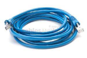 CAT5e Shielded Ethernet Patch Cable, Snagless, 10 Foot, Blue