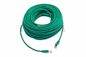 CAT5e Shielded Ethernet Patch Cable, Snagless, 100 Foot, Green
