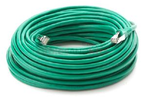 CAT5e Shielded Ethernet Patch Cable, Snagless, 75 Foot, Green
