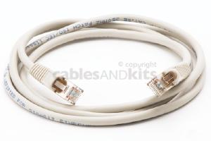 CAT5e Shielded Ethernet Patch Cable, Snagless, 5 Foot, Gray
