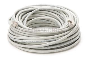 CAT5e Shielded Ethernet Patch Cable, Snagless, 75 Foot, Gray