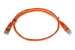 CAT5e Shielded Ethernet Patch Cable, Snagless, 2 Foot, Orange