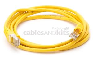 CAT5e Shielded Ethernet Patch Cable, Snagless, 6 Foot, Yellow