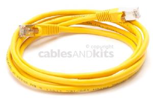 CAT5e Shielded Ethernet Patch Cable, Snagless, 7 Foot, Yellow