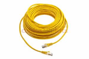 CAT5e Shielded Ethernet Patch Cable, Snagless, 75 Foot, Yellow