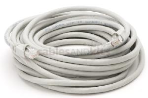 CAT6A Ethernet Patch Cable, Snagless, 25', Gray