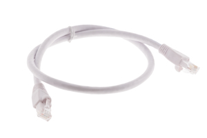 CAT6A Ethernet Patch Cable, Snagless, 2', White