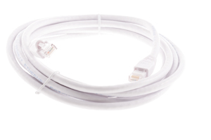 CAT6A Ethernet Patch Cable, Snagless, 10', White