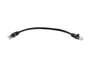 CAT6 Ethernet Patch Cable, Snagless, 0.5', Black