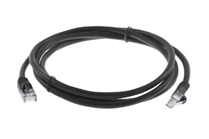 CAT6 Ethernet Patch Cable, Snagless, 5', Black