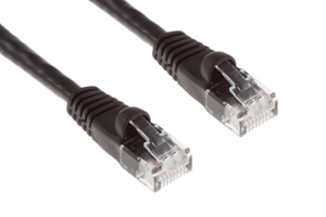 CAT6 Ethernet Patch Cable, Snagless, 10', Black