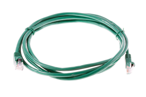 CAT6 Ethernet Patch Cable, Snagless, 7', Green