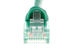 CAT6 Ethernet Patch Cable, Snagless, 7', Green