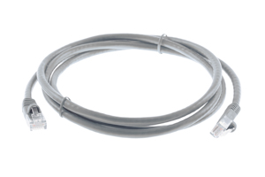 CAT6 Ethernet Patch Cable, Snagless, 5', Gray
