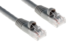 CAT6 Ethernet Patch Cable, Snagless, 14', Gray