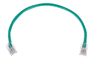 CAT6 Ethernet Patch Cable, Non-Booted, 1 Foot, Green