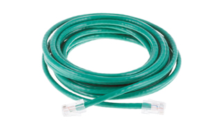 CAT6 Ethernet Patch Cable, Non-Booted, 15 Foot, Green
