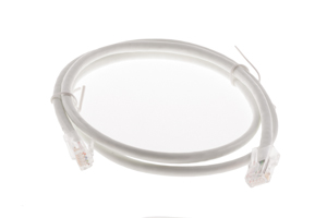 CAT6 Ethernet Patch Cable, Non-Booted, 3 Foot, White