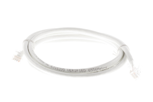 CAT6 Ethernet Patch Cable, Non-Booted, 5 Foot, White