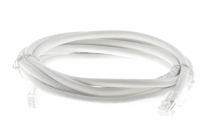 CAT6 Ethernet Patch Cable, Non-Booted, 7 Foot, White