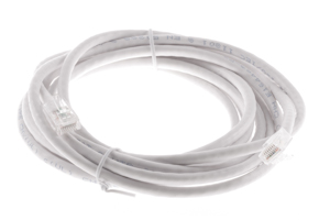 CAT6 Ethernet Patch Cable, Non-Booted, 10 Foot, White