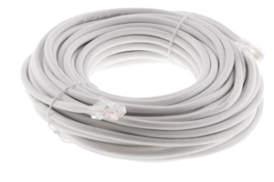CAT6 Ethernet Patch Cable, Non-Booted, 50 Foot, White
