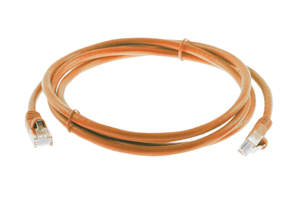 CAT6 Ethernet Patch Cable, Snagless, 5', Orange