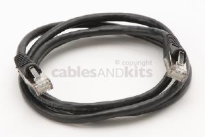 CAT6 Shielded Ethernet Patch Cable, Snagless, 4 Foot, Black