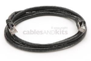 CAT6 Shielded Ethernet Patch Cable, Snagless, 5 Foot, Black