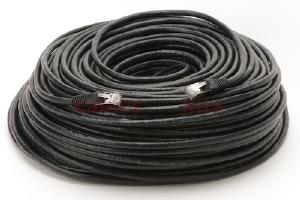 CAT6 Shielded Ethernet Patch Cable, Snagless, 200 Foot, Black