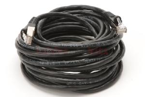 CAT6 Shielded Ethernet Patch Cable, Snagless, 20 Foot, Black
