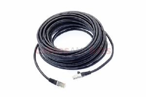 CAT6 Shielded Ethernet Patch Cable, Snagless, 50 Foot, Black