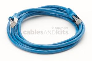 CAT6 Shielded Ethernet Patch Cable, Snagless, 6 Foot, Blue