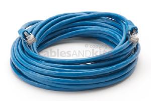 CAT6 Shielded Ethernet Patch Cable, Snagless, 25 Foot, Blue
