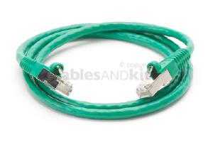 CAT6 Shielded Ethernet Patch Cable, Snagless, 3 Foot, Green