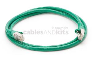 CAT6 Shielded Ethernet Patch Cable, Snagless, 4 Foot, Green