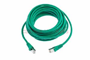 CAT6 Shielded Ethernet Patch Cable, Snagless, 20 Foot, Green