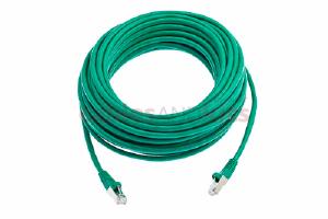 CAT6 Shielded Ethernet Patch Cable, Snagless, 50 Foot, Green