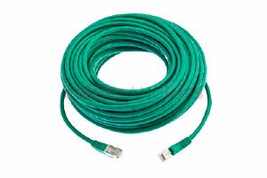 CAT6 Shielded Ethernet Patch Cable, Snagless, 75 Foot, Green