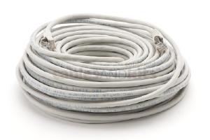 CAT6 Shielded Ethernet Patch Cable, Snagless, 100 Foot, Gray