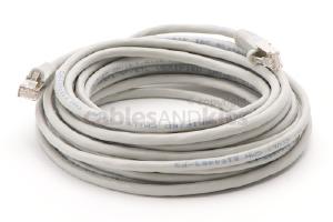 CAT6 Shielded Ethernet Patch Cable, Snagless, 25 Foot, Gray