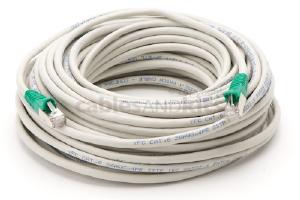 Cat6 Shielded Crossover Snagless Ethernet Patch Cable, 75', Gray