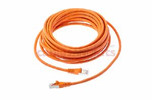 CAT6 Shielded Ethernet Patch Cable, Snagless, 25 Foot, Orange