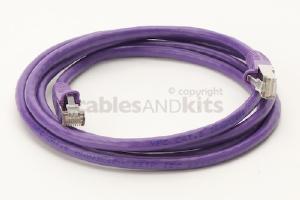 CAT6 Shielded Ethernet Patch Cable, Snagless, 6 Foot, Purple
