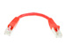 CAT6 Shielded Ethernet Patch Cable, Snagless, 0.5 Foot, Red