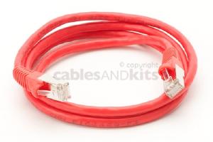 CAT6 Shielded Ethernet Patch Cable, Snagless, 4 Foot, Red
