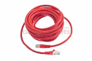 CAT6 Shielded Ethernet Patch Cable, Snagless, 20 Foot, Red