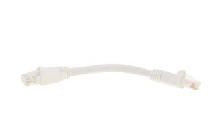 CAT6 Shielded Ethernet Patch Cable, Snagless, 0.5 Foot, White