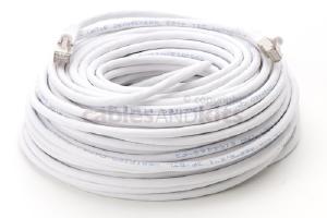 CAT6 Shielded Ethernet Patch Cable, Snagless, 100 Foot, White